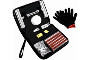 Ninabei Kit de Reparación de Neumáticos - 49Pcs de Reparador Pinchazos Coche - Kit antipinchazos Coche Herramienta de reparacion de pinchazos