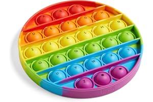 Learning Resources sensoriels à Bulles, Manipuler à enfoncer, Pratique des Lettres préscolaire, Apprentissage Petite enfance, l’Alphabet, Jouets de motricité Fine (Jeu de 6), 95429