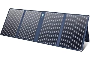 Anker Panneau solaire 625 avec béquille réglable, générateur solaire portable 100 W, compatible avec Powerhouse 256 Wh, 512 Wh, et 1229 Wh (vendu séparément), pour le camping, la randonnée, etc