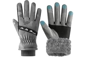 ‎SEENLAST Winterhandschuhe Herren Damen, Skihandschuhe mit Fleecefutter, Wasserdicht Winddicht Touchscreen Warme Handschuhe, Fahrradhandschuhe für Laufen Skifahren Wandern Radfahren