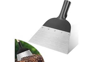 SPERMUOY Pala de jardín, pala de jardín, cortacésped para exteriores, pala de limpieza de jardín, pequeña para casa, descongelación, granja, 27,5 x 27,5 cm