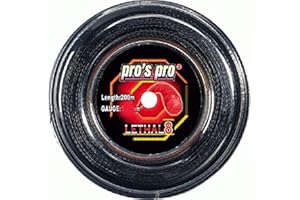 P3 INTERNATIONAL Pro PROS Lethal 8 Tennissaite - 200m Rolle - Schwarz