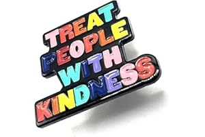 SNS COMPONENTS Treat People With Kindness kolorowa metalowa emalia Be Kind przypinka, Metal
