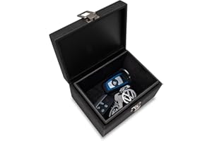 KeyCradle Faraday Box | Faraday Box for Car Keys Medium - 15 x 11 x 8 cm | Car Key Signal Blocker Box | Key Signal Blocker for Car Keys & Mobile Phone | Keyless Car Storage Box | Faraday Cage - Black