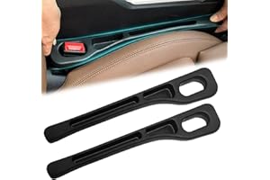 TOGETDREAM 2Pcs Vehicle Mounted Gap Leak Proof Filling Strip, Car Seat Gap Filler Organiser Universal Car Seat Gap Plug Auto Seat Gap Storage Box Car Accessories for Car Suv Truck, Black