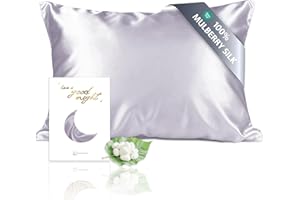 townssilk Dwustronna poszewka na poduszkę, 19 mm, 100% czystego jedwabiu morwowego, dla zdrowych włosów i skóry, 40 x 60 cm, z ukrytym zamkiem błyskawicznym, liczba nici 600, liliowo-fioletowa