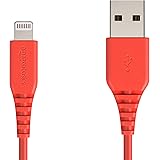 Amazon Basics Lightning to USB A Cable for iPhone and iPad - MFi Certified - 4 Inches (10 Centimeters) - Red