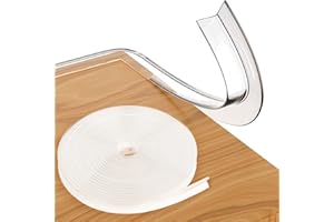 Loiion Protection Bebe de Table et Meuble Transparent, Pré-adhésif Coin de Table Protection Bebe, Protecteur des Bords et Angles de Placard pour Sécurité Bebe (100cm)