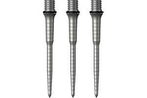 Mission Darts Titan Ripple Titanium Dart Points | Converts Soft to Steel Tip and Black or Silver Colours