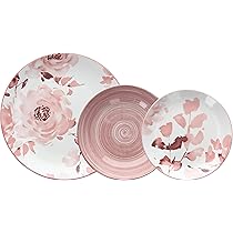 Set 6 Calici In Vetro Serie Eternity Colore Rosa