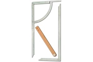 hedue® Anreissgerät Alpha Set M900d - Alphawinkel & Zimmermannswinkel im Set, Alpha Winkel, Zimmererwinkel & Winkelschmiege für Zimmerer