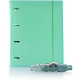 Folder &amp; Block A4 BLUSH + Corrector R10 (Refillable -10 m)- 4 Rings -100 Sheets in 10 Colours- 10 Dividers - 80 Indicators -