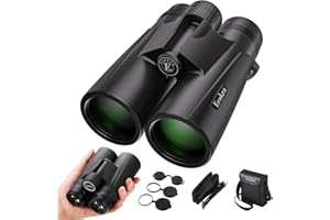 ECOKRA 12x42 HD Binoculars for Adults, Super Bright High Power Binoculars with Large View, Clear Low Light Night Vision, BAK4, FMC Prisms, Waterproof Compact Binocular for Bird Watching Hunting Stargazing