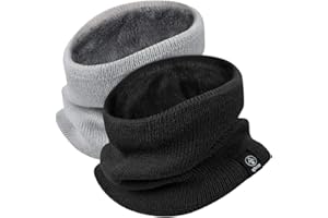 Yuson Girl Unisexo Invierno Bufanda Tubular Cuello de Punto Térmica con Forro Polar Pasamontañas Calentador Braga de Cuello Cálido Hombre Mujer para Running Esqui Ciclismo Snowboard