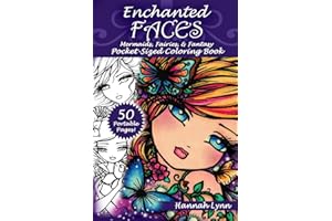 Enchanted Faces: Mermaids, Fairies, & Fantasy Pocket-Sized Coloring Book