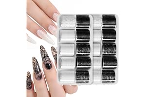 GZSYY Transferfolie Nägel 20 rullar Nail Sticker Nagelaufkleber Lace Folie Nägel Nagelsticker 2 st