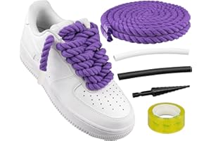 Endoto Grube sznurówki do butów Air Force 1, masywne skręcone sznurowadła z niestandardowymi akcesoriami do butów AF