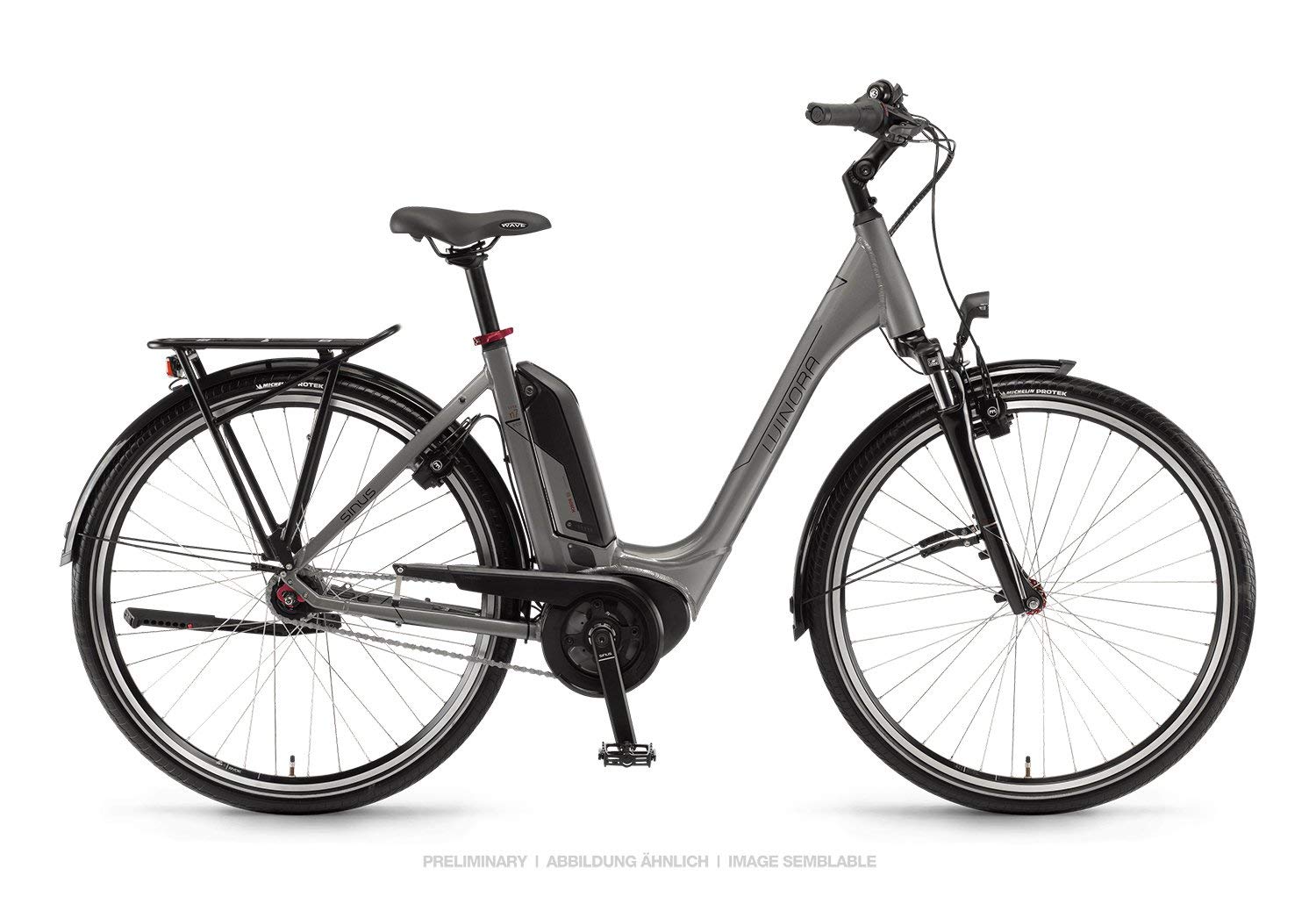 Winora-Sima-N7Eco-400-Pedelec-E-Bike-Trekking-Fahrrad-grau-2019-Gre-54cm