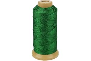 MCFANBE Nylon Schnur für die Gartenarbeit Markieren von DIY-Projekten Basteln von Mauerwerk (Grün, 1.5mm-328 feet)