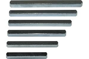 SN-TEC Vierkantstift, Drückerstift, Befestigungsstift, Massivstift verzinkt, geeignet für Innen- und Aussenbereich, Stärke: 7, 8, 9 oder 10mm, Länge: 50 bis 160mm (8 x 110mm)