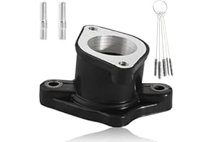 SOAJEE Collettore di aspirazione 27mm per CG 125cc 150cc 200cc 250cc Motore verticale ATV Go Kart Quad Trail Pit Dirt Bike Dune Buggy Off Road 4 Wheeler Roketa Sunl Jetmoto KP Mini BMS JCL