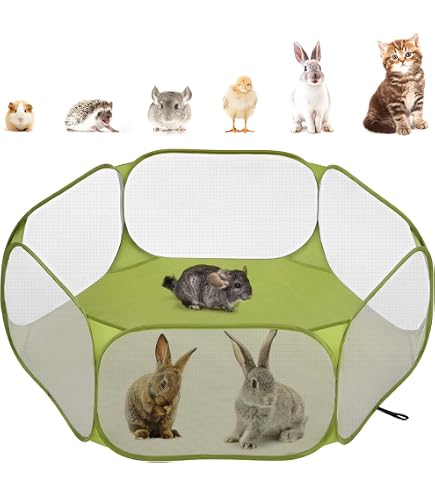 Kleintier-Laufstall – Faltbares Zelt Für Kaninchen, Meerschweinchen, Hamster Drinnen & Draußen