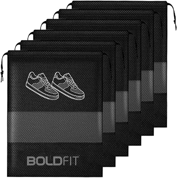 Boldfit Shoe Bag for Travel Bag for Man & Women Shoe Cover for Storage at Home Gym Reusable Travelling Accessories Organizer Pouch Travel Essentials Footwear Ba