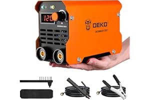 DEKO 120A 220V MMA Soldador Inverter para Reparaciones en el Hogar, Maquina de Soldar de Metal, Bricolaje, Reparación de Bicicletas, Soldador Portátil con Correa de Hombro Ajustable para Soldadores
