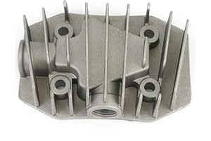CNANRNANC ir Kompressor Zylinderkopf Effiziente Kühlung Zylinderkopf für Luftkompressor, pneumatischer Antriebsmodu, zuverlässige Leistung 48 x 72mm