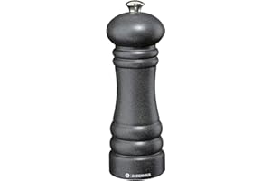 Zassenhaus Salzmühle BERLIN | 18cm | Buche Gusseisen Optik | original Zassenhaus Keramikmahlwerk made in Germany | für getrocknete Gewürze geeignet | Gewürzmühle | Geschenkidee | Küchenhelfer