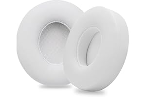 YOCOWOCO Replacement Ear Pads Cushions for Beats Solo 2 Wireless/Solo 3 Wireless On-Ear Headphone, Earpads with PU Leather and Memory Foam,White