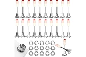 MOERDIFFER Lot de 50 clous pour pistolet à clous, clous pour murs en béton, contient 50 écrous M8, diamètre 7,3 mm, pistolet à clous, pistolet à clouer multi-usages, pistolet à clouer pour acier et béton pour