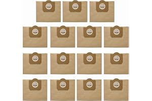 STYLESHOP777 Sacchetti per aspirapolvere 6.959-130.0 per aspirapolvere multiuso Kärcher WD 3, MV 3, WD 3.200 fino a WD 3.800M SE4001 SE 4002 sacchetti filtro di carta (15 pezzi)