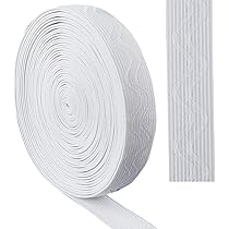 Nastro Elastico In Silicone Onda 20mm X 5 Metri - Bianco Antiscivolo Per Cucito - Foto 8