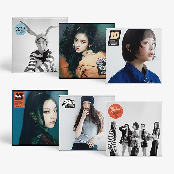 Genie Music NewJeans - 2e EP Get Up Bunny Beach Bag ver. Album, set van 6