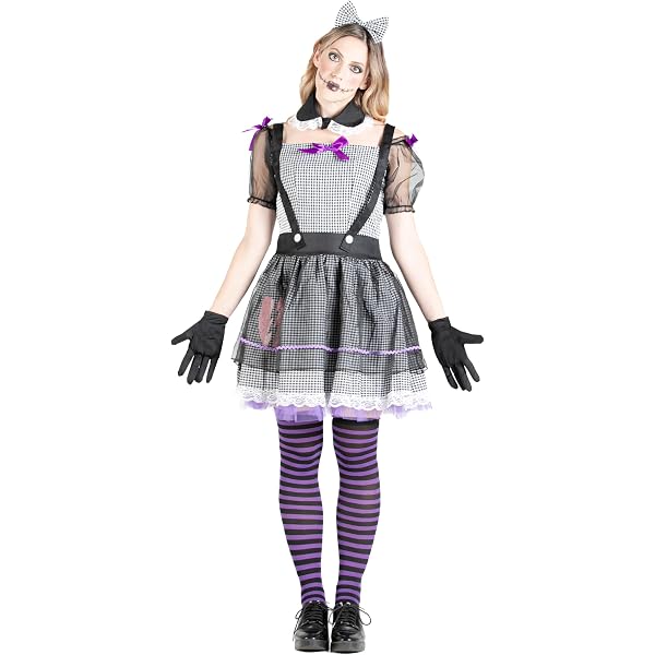 Fiestas Guirca Costume Bambola Assassina Per Travestimento Horror Cosplay L