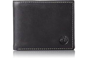 Timberland Cartera de Cuero con Bolsillo Abatible Adjunto Accesorio de Viaje Plegable para Hombre