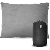 Haegs Camping Pillow, Travel Pillow, Lightweight Small Pillow with Silicone Fiber Filler, Medium Hardness, Breathable Case, Camping, Tip