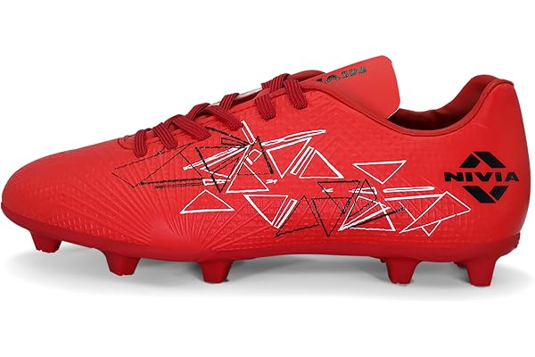 Nivia Carbonite 7.0 Crest Football Stud/ 3D Embossed Synthetic Leather/EVA Sockliner and Lightweight Sole