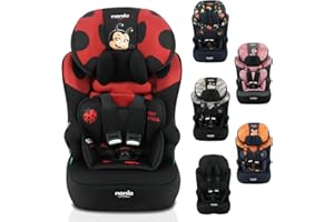 Nania - RACE I 76-140 cm R129 i-Size silla de auto con cinturón - Para niños de 3 a 10 años - Reposacabezas regulable en altu