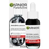 Garnier PureActive Anti-Blemish Serum 4% Niacinamide &amp; Carbon, 1 fl oz | Fast Acting Absorption, Exfoliates Blackheads for Ac