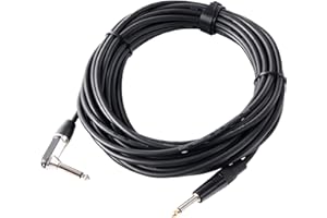 Pronomic Stage INST-A-10 kabel kątowy (jack, kabel gitarowy, kabel instrumentalny, długość 10 m, miedź beztlenowa, odporna na kwasy i olej, tuleja zaciskowa odciążająca)