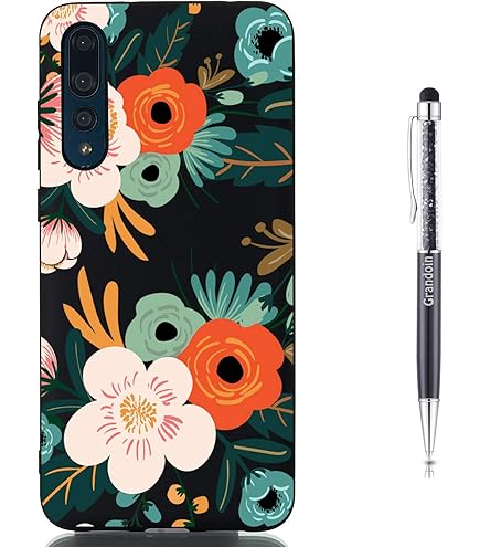 Asuwish Coque Pour Huawei P10 Avec Verre Trempé Rabat Support Cuir Porte Carte Portefeuille Étui Hawaii P 10 VTR-L09 Housse Phone Cover Case Rouge