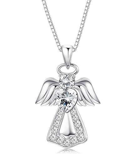 FJ Hartvormige ketting voor dames, 925 sterling zilver FJ Hartvormige ketting voor dames, 925 sterling zilver