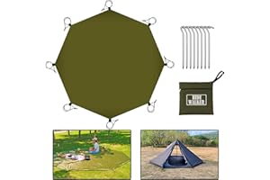 HIDEWALKER 4.1x4.1m Large Waterproof Ground Sheets for Camping Heavy Duty Underlay Under Tent Tarp Outdoor Awning Carpet Universal Tent Footprint Groundsheet