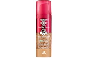 Bourjois Healthy Mix, 04 Medium, Glow Tint Essence, Effet peau nue, Fini éclatant, Hydratant teinté à la texture fraîche et légère, Formule clean et végane, 30 ml