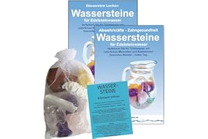 NATURHEILMITTEL HEILSTEINE + WASSERSTEINE METHUSALEM GMBH NEU-ULM Wassersteine EDELSTEINWASSER Set 300g EDELSTEINE Entspannung, Anti-Stress, Relax zum WASSER energetisieren 4-tlg Set zur Wasseraufbereitung (Wasserenergetisierung). 90033