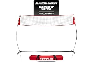 PowerNet Freestanding Portable Indoor Outdoor Volleyball Net Foldable Frame Ideal for Hitting or Serving Drills