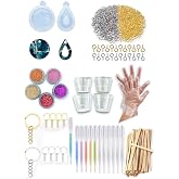 Başlangı&ccedil; Seti 300 Par&ccedil;a'lı Silikon Kalıp Takı &Ccedil;ivileri Glitter D&ouml;k&uuml;m Kabı Damlalık Pipet X1