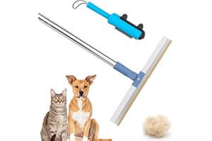 HJCMikee Tierhaarentferner, Teppichreinigungsset mit Fusselrolle, Haarreinigungswerkzeug für Autoteppich und Sofa, Einfach zu Säubern